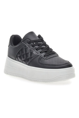Pushy Wamp 3389 Schwarze Flatform-Sneaker