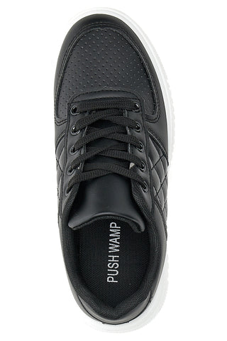 Pushy Wamp 3389 Schwarze Flatform-Sneaker