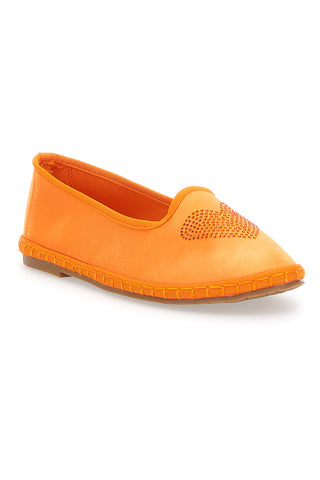 Orange Friulane mit Strasssteinen Pushy Wamp 210862