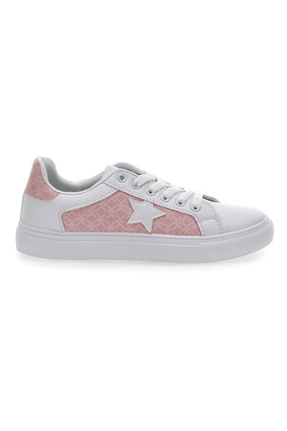 Prima Riga Sneakers 50821 Weiß und Rosa