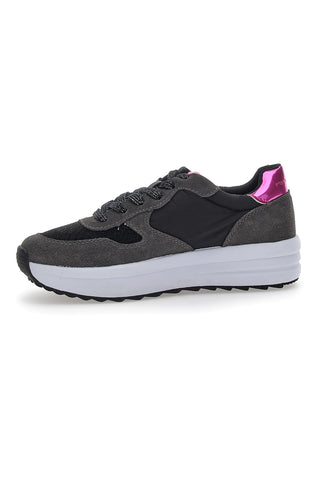 Graue Flatform-Sneaker „Fornarina 1“.