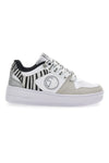 Sneakers Flatform Soprani Alex Bianche Animalier