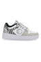 Sneakers Flatform Soprani Alex Bianche Animalier