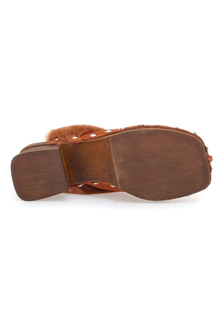 Clogs Clogs aus EcoFur Pittarello Must Have 15301 Cognac