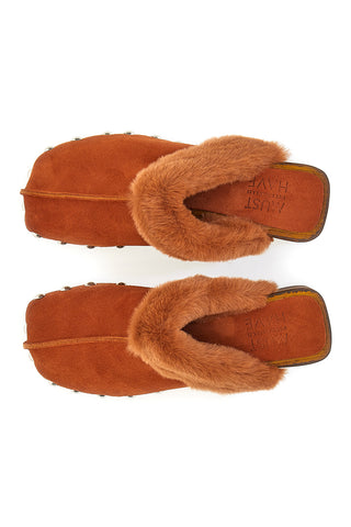 Clogs Clogs aus EcoFur Pittarello Must Have 15301 Cognac