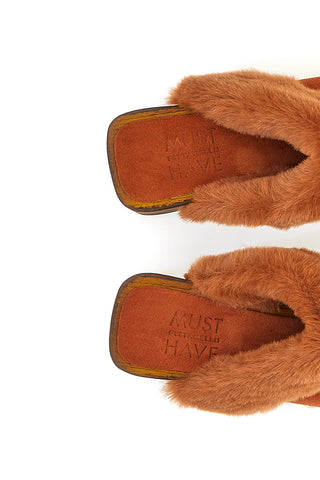 Clogs Clogs aus EcoFur Pittarello Must Have 15301 Cognac