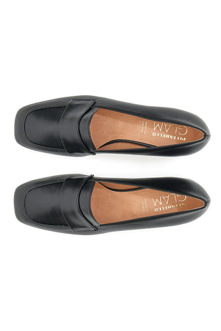 Schwarzer Mokassin mit Pittarello-Glam-Absatz 2010