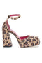 Pittarello Elite 82803 Leopard-Plattform-Dekolleté