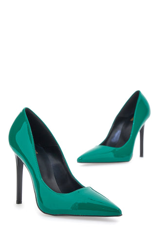 Décolleté a Punta Pittarello Elite 193 Green in vernice