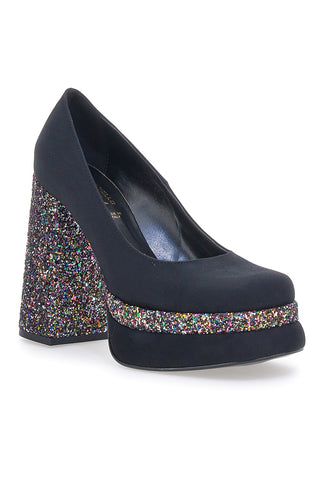 Decollete Platform Pittarello Glam 3336 Nere con Glitter