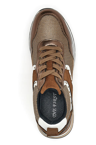 Sneakers Platform The First 2227 Bronzo