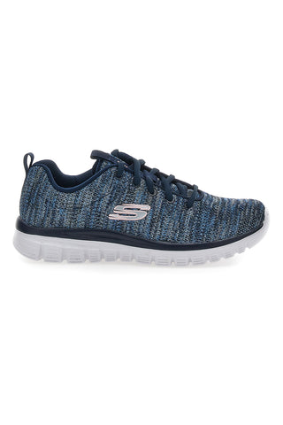 Sneakers Skechers Twisted Fortune Blu