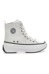 Renato Balestra 55601 Weiße Plateau-Sneaker