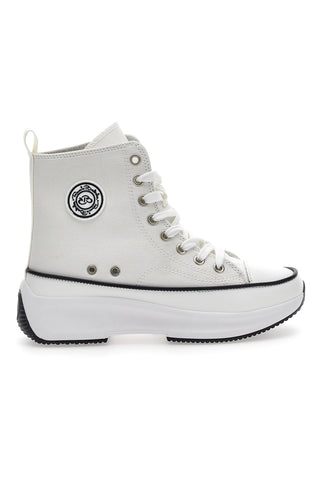 Renato Balestra 55601 Weiße Plateau-Sneaker