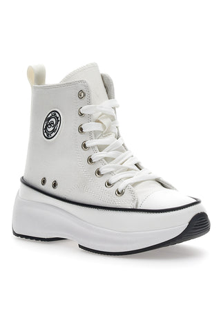 Renato Balestra 55601 Weiße Plateau-Sneaker