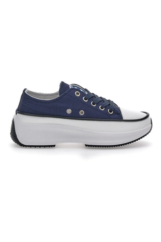 Renato Balestra 55604 Blaue Plateau-Sneaker