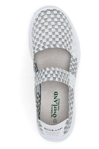 Sneakers Slip-on Overland 9610 Bianche e Grigie