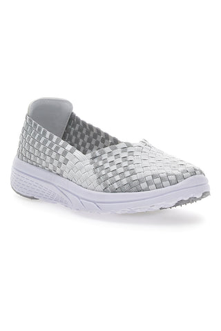 Sneakers Slip-on Overland 645 Bianche e Grigie