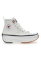 Weiße Mid-Cut-Sneaker „Sweet Years 8291“.