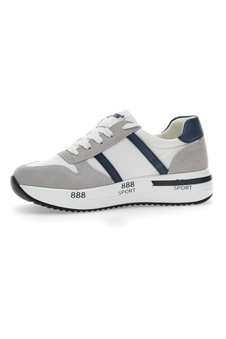 Weiße Flatform-Sneaker „Energy 123“.