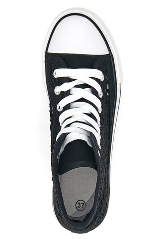 Mid-Cut Flatform Energy 110 Sneakers Schwarz