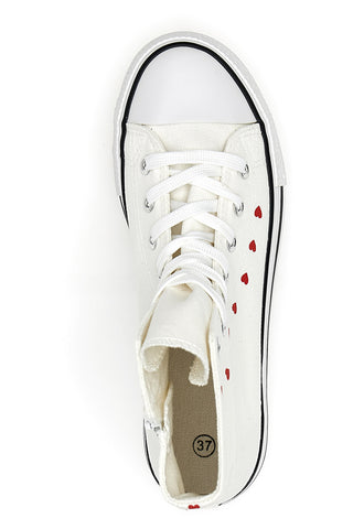 Weiße Canvas-Sneaker „Energy 102“.