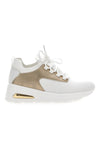 Sneakers mit Plateau in Blau 327 IN Weiß und Gold