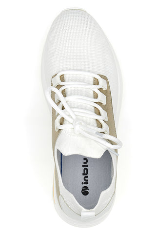 Sneakers mit Plateau in Blau 327 IN Weiß und Gold