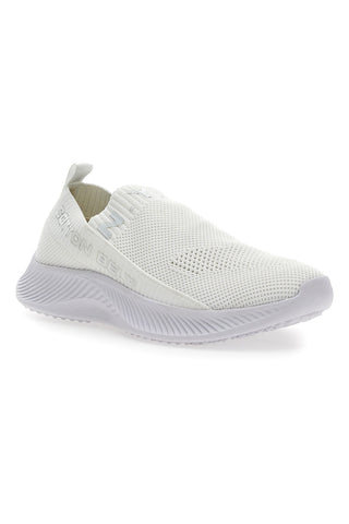 Sneakers Slip-On Cotton Belt Spirit Bianco