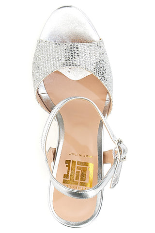 Pittarello Elite 452 Silberne Sandalen