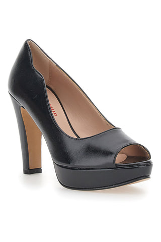 Pittarello Vogue 2063 schwarze Plateau-Pumps