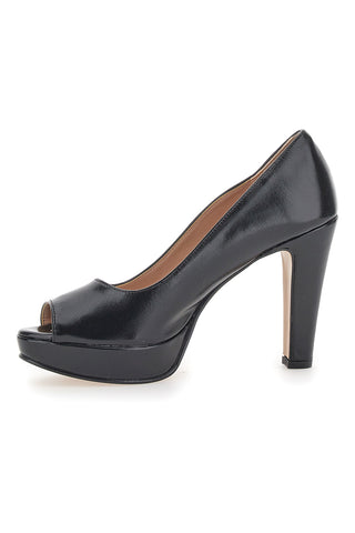 Pittarello Vogue 2063 schwarze Plateau-Pumps