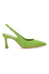 Pittarello Couture 148 Pistazien-Satin-Slingback-Pumps