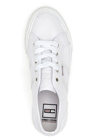 Coveri California Canvas Weiße Turnschuhe