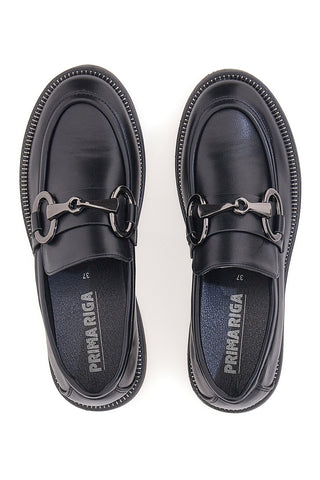 Prima Riga 1602 Schwarze Mokassins