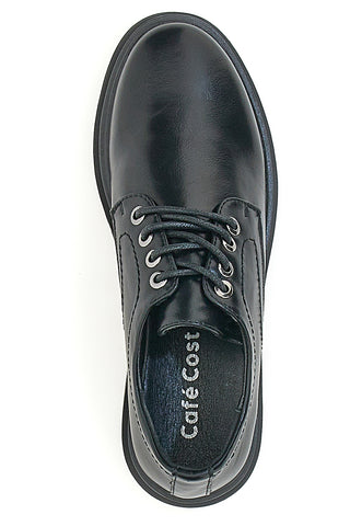 Scarpe Stringate Nere Cafe' Cost 210265