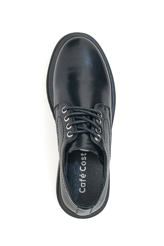 Scarpe Stringate Nere Cafe' Cost 210265
