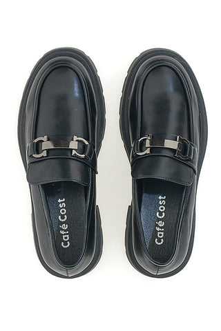 Schwarze Slipper mit Plateau-Café kosten 2102613