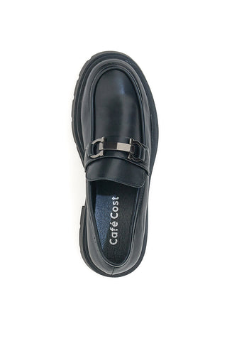 Schwarze Slipper mit Plateau-Café kosten 2102613