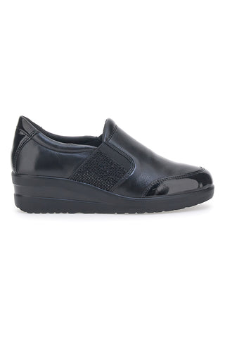 Schnürschuhe No Laces Me & Me 7371 Schwarz Echtleder