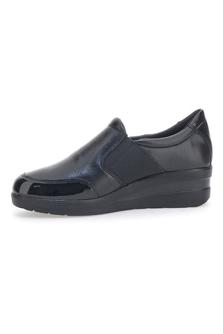 Schnürschuhe No Laces Me & Me 7371 Schwarz Echtleder