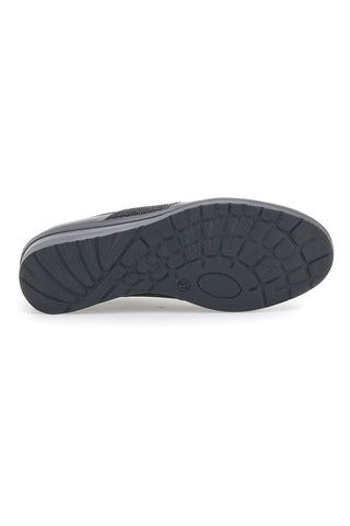 Schnürschuhe No Laces Me & Me 7371 Schwarz Echtleder