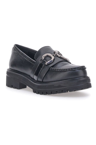 Pittarello Schwarze Plateau-Loafer 14118