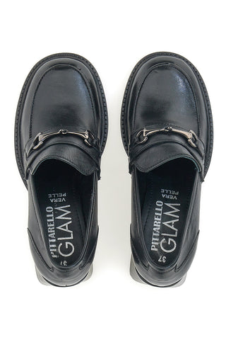 Mocassini con Tacco Pittarello Glam 7002 Neri