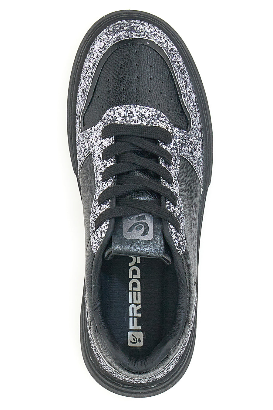 Sneakers Freddy 8753 Nere e Argento da Donna Pittarello