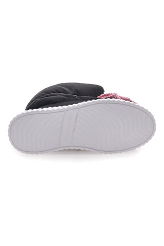 Freddy 7558 Schwarze gepolsterte Stiefeletten mit Animal-Print