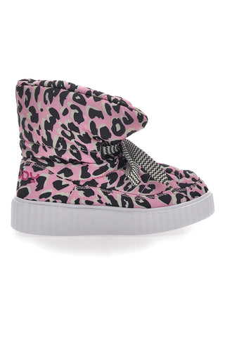 Gepolsterte Stiefeletten Freddy 7558 mit rosa Animal-Print