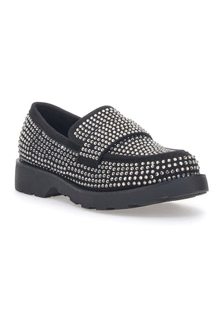 Mocassini Pittarello Glam 1102 Nero Strass