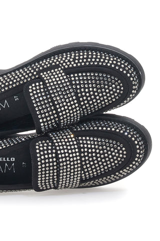 Mocassini Pittarello Glam 1102 Nero Strass