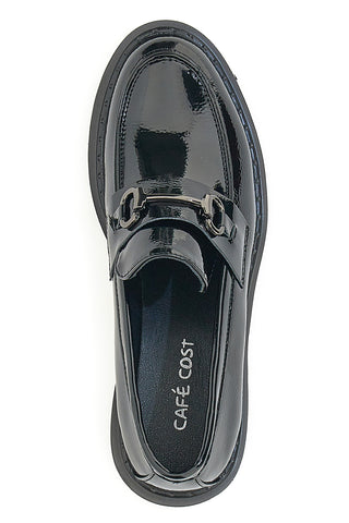 Mocassini Neri con Tacco Cafè Cost 2200115